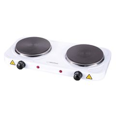 Esperanza EKH010W Adjustable electric cooker, 2 heating fields, white-thumb-2
