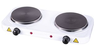 Esperanza EKH010W Adjustable electric cooker, 2 heating fields, white