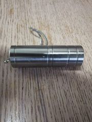 Φακός led μικρός stainless steel και για κλειδιά με 2 μπαταρίες λιθιου 16340 