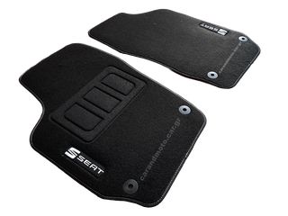 Πατάκια Μοκέτα Seat Ibiza 6L - Cordoba 6L Κουμπώματα Σήματα Μπροστινά 