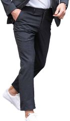 GABIN MEN 03162 Ανδρικό Παντελόνι Κοστουμιού με ελαστική μέση Twill 200gsm - 66% Πολυέστερ - 34% Βισκόζη ANTHRACITE MELANGED-610
