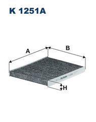 ΦΙΛΤΡΟ ΚΑΜΠΙΝΑΣ FILTRON CF-173 C  K1251A 1566997 1701022 2092437 2495322 H1BH19G244AA