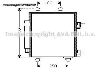 ΨΥΓΕΙΟ A/C ΚΑΙΝΟΥΡΙΟ PEUGEOT 107 2005-2014 (358X350X16) AVA TO5414 DENSO DCN50040 KOYO CD010404 NISSENS 94891 NRF 35778 VALEO 818014 6455EE 6455EF E163360 E163361 884500H010 884500H020 88450-0H010