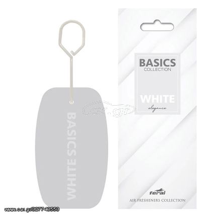 Αρωματικό Αυτοκινήτου Κρεμαστό Feral Basics Collection White Elegance