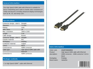 Καλώδιο (cable) HDMI - HDMI 5m + ethernet-thumb-1