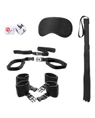 Bed Post Bindings Restraing Kit - Black