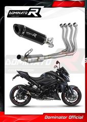 Εξάτμιση Ολόσωμη Dominator HP8 Black EX S.Steel/Carbon End 4-2-1 Suzuki GSX-S/F 2015 - 2020 (Με Θάλαμο Διαστολής Καυσαερίων)  Με Σιγαστήρα