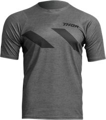 ΜΠΛΟΥΖΑ MX ASSIST SS HAZARD JERSEY BLACK/HEATHER CHARCOAL| THOR