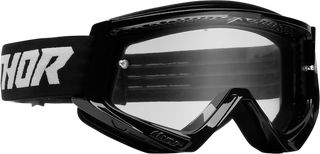 ΠΑΙΔΙΚΗ ΜΑΣΚΑ YOUTH COMBAT RACER GOGGLE BLACK/WHITE CLEAR LENS 26013045| THOR