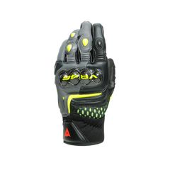 ΓΑΝΤΙΑ ΧΕΙΜΕΡΙΝΑ ΔΕΡΜΑΤΙΝΑ VR46 SECTOR SHORT GLOVES BLACK/ANTHRACITE/FLUO-YELLOW 1815948 |DAINESE