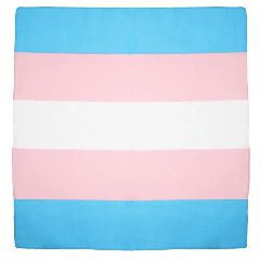 Transgender Flag Cotton Bandanas 53cm x 53cm