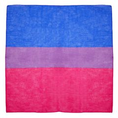 Bisexual Flag Cotton Bandanas 53cm x 53cm