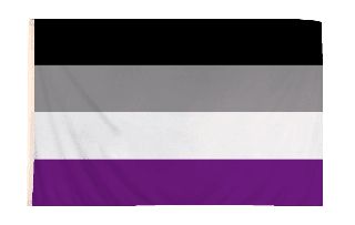 5 x 3 Feet Asexual Flag with Brass Eyelets