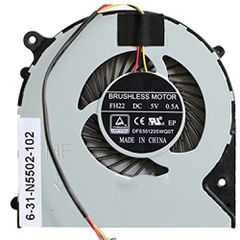 Ανεμιστηράκι - Fan A - CPU Cooling Fan for Turbox - Clevo N550 N550RC N350D MACHENIKE F57 F57-D5R F57-D1 D2 D3 DFS551205WQ0T-FH22 6-31-N5502-102 0W0J86 AB7905HX-DE3 OEM (Κωδ. 80977)
