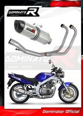 Dominator Ολόσωμη Εξάτμιση HP1 S.Steel/Carbon End Suzuki GS 500 E/F 1989 - 2014 Με Σιγαστήρα