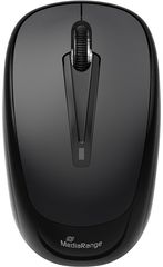 MediaRange Optical Mouse Wireless 3-Button Black Wireless - (MROS216)