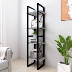 Βιβλιοθήκη με 4 Ράφια Γκρι Sonoma 40x30x140 εκ. Επεξεργ. Ξύλο 821304