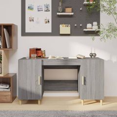 Γραφείο Γκρι Sonoma 140x50x75 εκ. από Επεξεργασμένο Ξύλο 817550