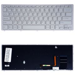 Πλήκτρολόγιο-Keyboard Laptop Sony Vaio SVF14N SVF14N19SCS SVF14N27SC SVF14N190X svf14n15cds US Silver with Backlit (Κωδ.40576USSILBACKLIT)