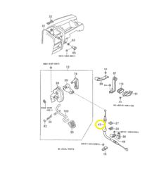 Ντίζα Γκαζιού Van Piaggio Porter 1000 CB 41 Pick-Van  ZAPS85 7818087Z01000