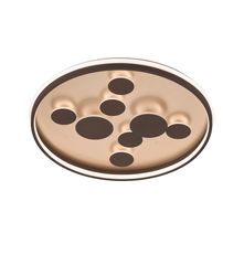 Fischer Honsel Led Πλαφονιέρα Φωτιστικό Οροφής Rico Καφέ-Σκουριά Φ58 (20900)