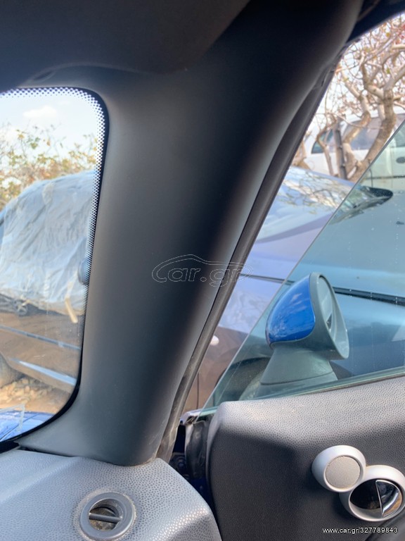 Πλαστικά Καλύμματα Κολώνας mini cabrio R52 ΜΑΥΡΑ