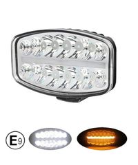 LED Προβολέας 80Watt 10-30 Volt NEON Εφέ 3 Λειτουργιές Λευκό - Πορτοκαλί 245cm x 139cm 4100lm E-Mark για DAF MAN SCANIA VOLVO