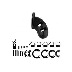 Μαύρο κλουβί πέους ManCage 01 Black Chastity Cage - Μαύρο Delight