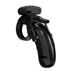 Model 22 - Chastity - 4.5" - Cock Cage with Electro - Black