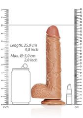 Straight Realistic Dildo Balls Suction Cup-thumb-2