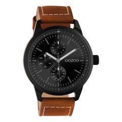 Ρολοι OOZOO Timepieces C10908  ΚΑΜΕΛ ΔΕΡΜΑΤΙΝΟ ΛΟΥΡΙ