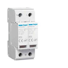 ΑΠΑΓΩΓΟΣ ΥΠΕΡΤΑΣΗΣ T2 2P 15kA 1kV TT-TNS ΑΝΤΙΚΕΡΑΥΝΙΚΟ HAGER