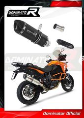 Εξάτμιση Τελικό Dominator HP1 Black S.Steel/Carbon End KTM 1190 Adventure 2013 - 2016 Με Σιγαστήρα