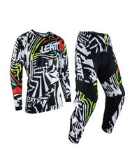 Leatt Ride Kit Moto 3.5 ΜΧ Σετ Zebra