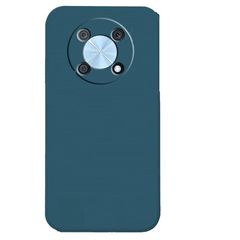 Huawei nova Y90 6.7 inch - Rubber Soft Touch Silicone Cover with Microfiber Interior Camera Protection Dark Blue (oem)