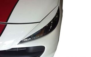 Φρυδάκια φαναριών για Peugeot 207 - μαύρα