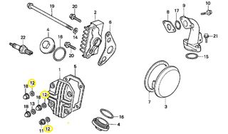 Ροδέλα Καπακιού Κεφαλής Honda C.50 6V 90442035000