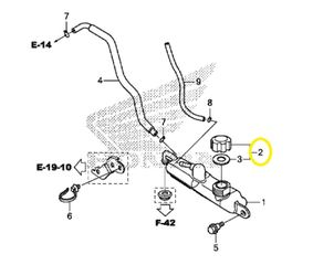 Τάπα Δοχείου Νερού Honda XR.650 19105MG8000