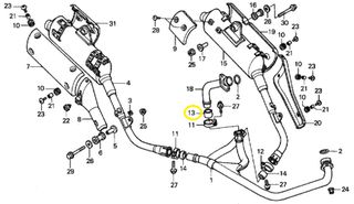 Φλάντζα Εξάτμισης Honda XR.650 18392MG7750