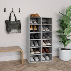 Παπουτσοθήκη Γκρι Sonoma 54x34x100,5 εκ. από Επεξεργασμένο Ξύλο 815310