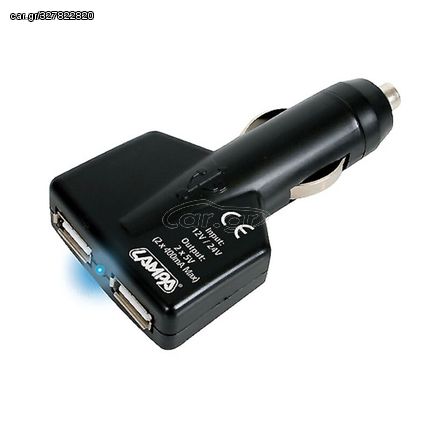 Κωδ.227157 ΦΟΡΤΙΣΤΗΣ ΓΙΑ 2 USB ΑΝΑΠΤΗΡΑ 12/24V τηλ.215-215-8211