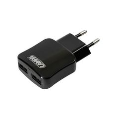 Κωδ.227163 Φορτιστής Πρίζας 220V σε 2 USB 5V/1A τηλ.215-215-8211