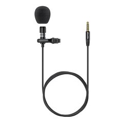 AWEI μικρόφωνο AW-MK1 με ενσωματωμένο clip-on, 3.5mm, 3m, μαύρο