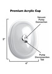 Large Vaginal 5 Inch Pumping Cup Attachment - Transparent-thumb-3