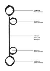 Spreader Bar with Hand and Ankle Cuffs-thumb-1