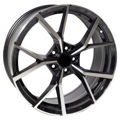 REPLICA ΖΑΝΤΕΣ VW 5801 17X7 ΕΤ45 5-112 BLACK MACHINED FACED