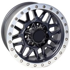 TERRA 4X4 WHEELS 17X8.5 6X139.7 ET0 MATTE BLACK MACHINED LIP