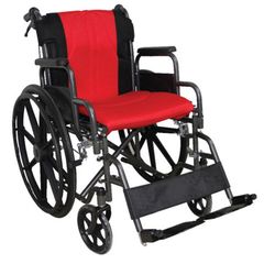 Mobiakcare Αναπηρικό αμαξίδιο Golden Κόκκινο / Μαύρο | Πλάτος καθίσματος 46 cm