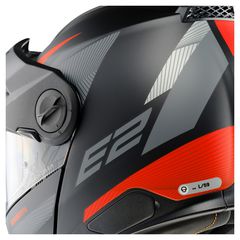 SCHUBERTH E2 Defender Red ανοιγόμενο κράνος-thumb-2