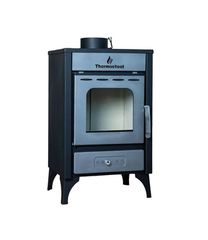THERMOSTEEL X20 Σόμπα Ξύλου Γκρι 12 Kw 65τμ